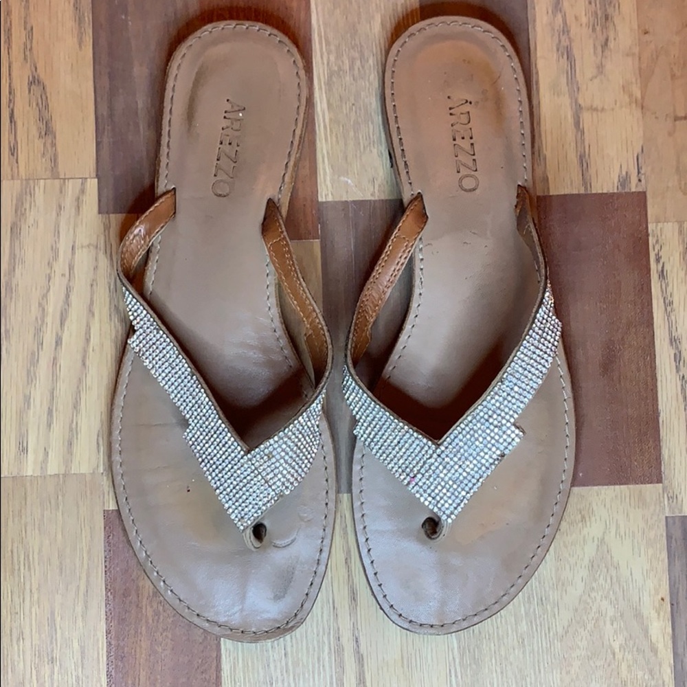 Arezzo sparkly flats